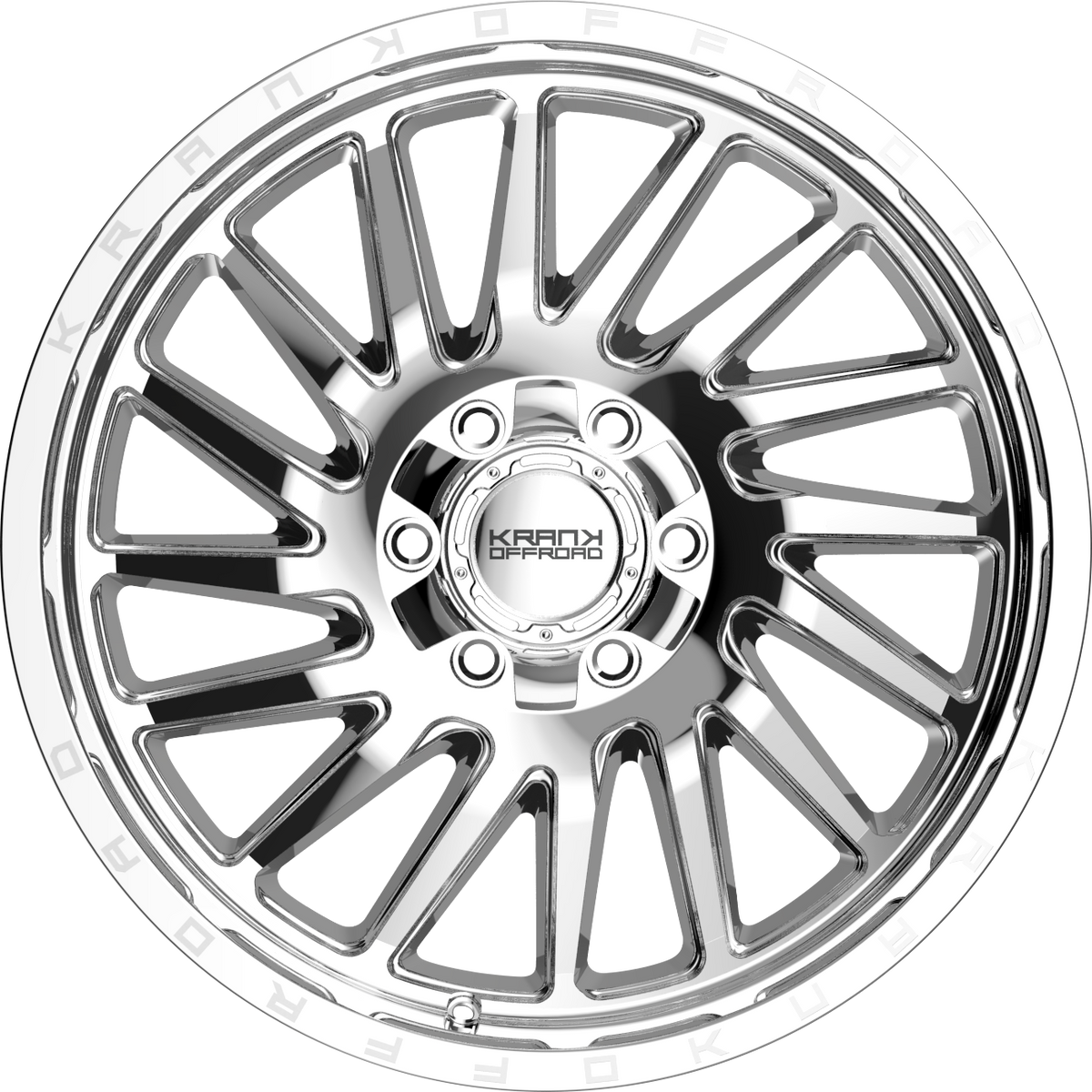 Krank Coil Chrome 20x9 +10 6x135|6x139.7mm 108mm - Wheelwiz