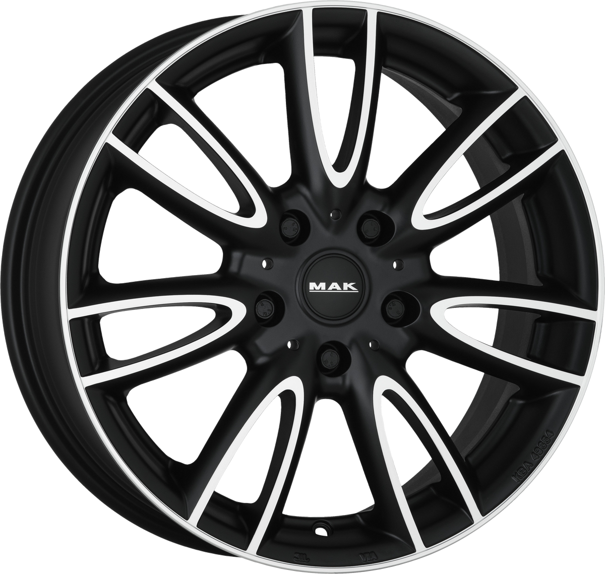 MAK JACKIE W Ice Black 15x5.5 +45 4x100mm 56.1mm - Wheelwiz