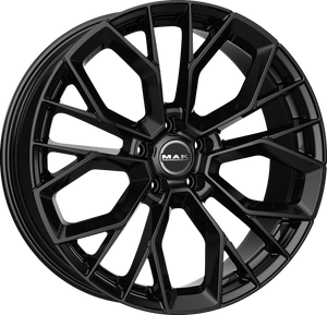 MAK STILO-D Gloss Black 20x9.5 +22 5x112mm 66.45mm - Wheelwiz