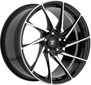 Fittipaldi FSF05 Black Machined 20x9 +35 5x112mm 57.1mm - WheelWiz