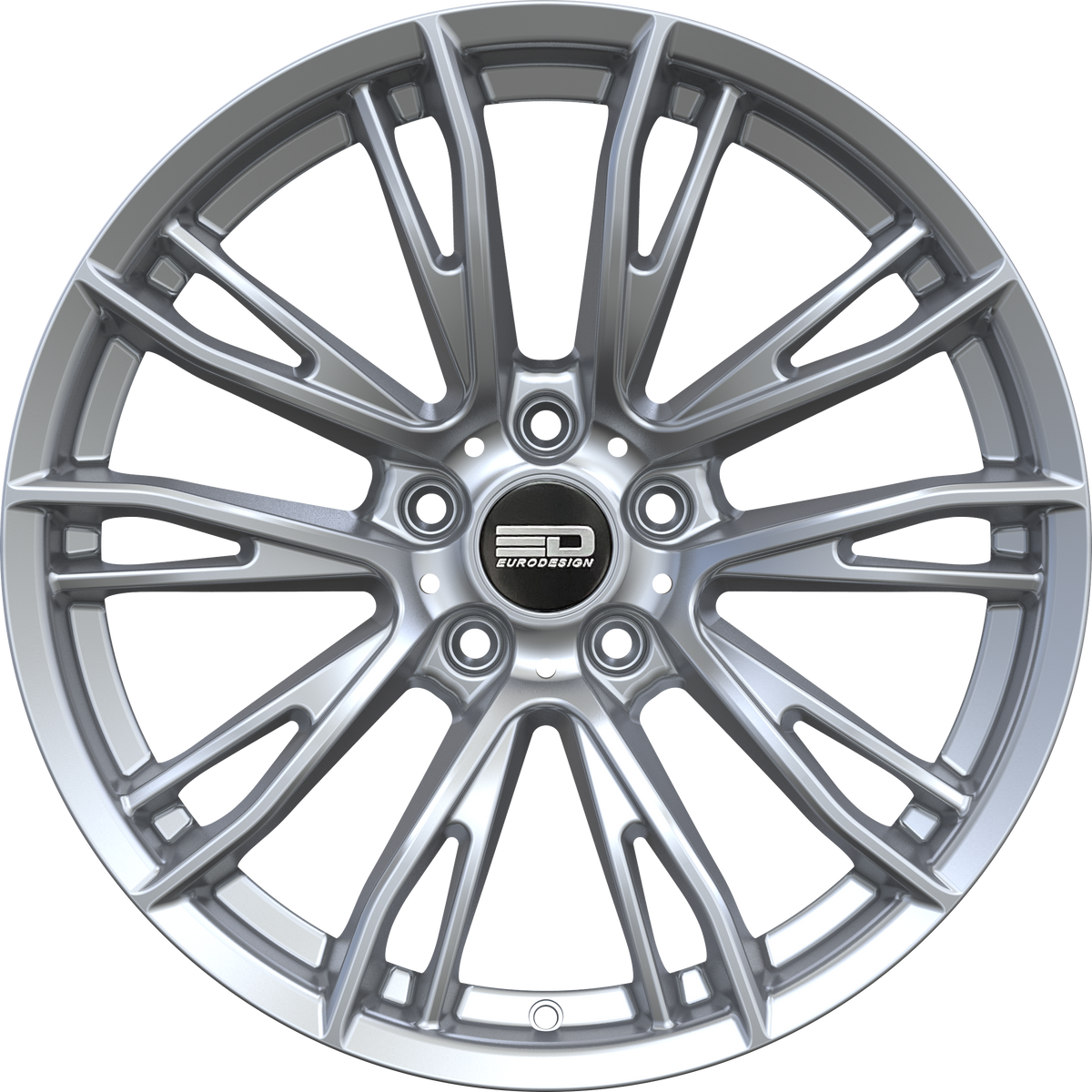 Euro Design Venice Silver 18x8 +35 5x120mm 72.6mm - Wheelwiz