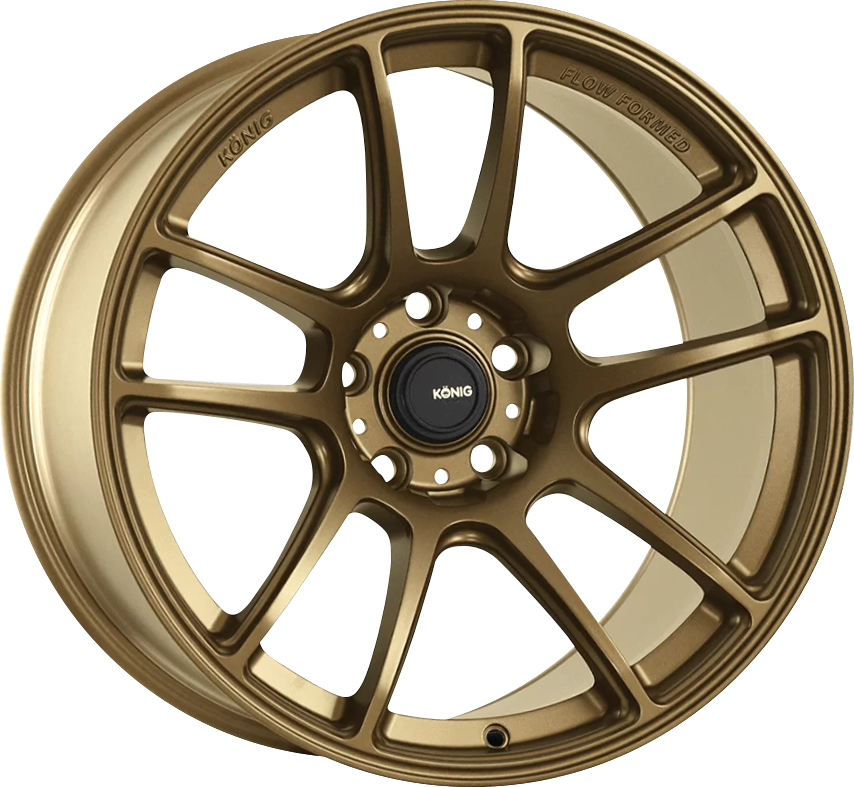 Konig Heliogram Matte Bronze 17x8.5 +38 5x114.3mm 73.1mm