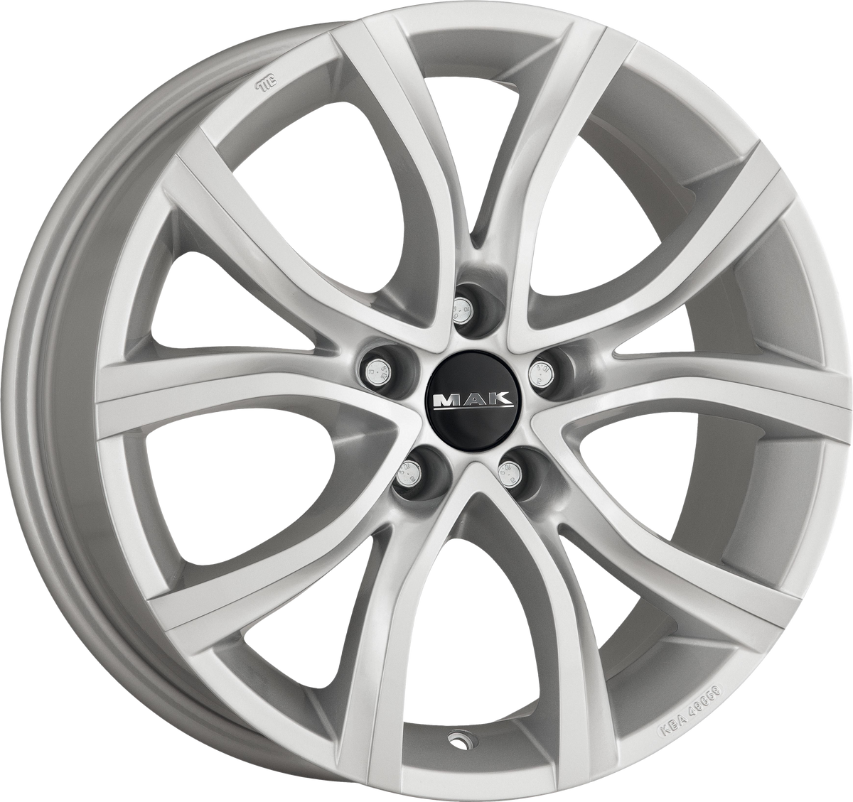 MAK ANTIBES 5 Silver 16x7 +32 5x108mm 65.1mm - Wheelwiz