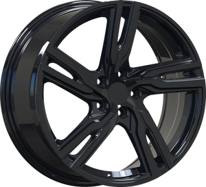 YKW Replica MF16 Gloss Black 18x8 +42 5x108mm 63.4mm - Wheelwiz