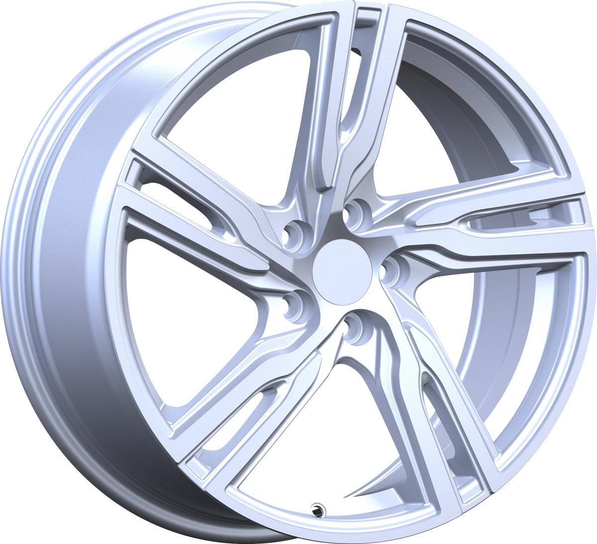 YKW Replica MF16 Silver 18x8 +42 5x108mm 63.4mm - Wheelwiz