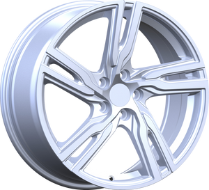 YKW Replica MF16 Silver 18x8 +42 5x108mm 63.4mm - Wheelwiz