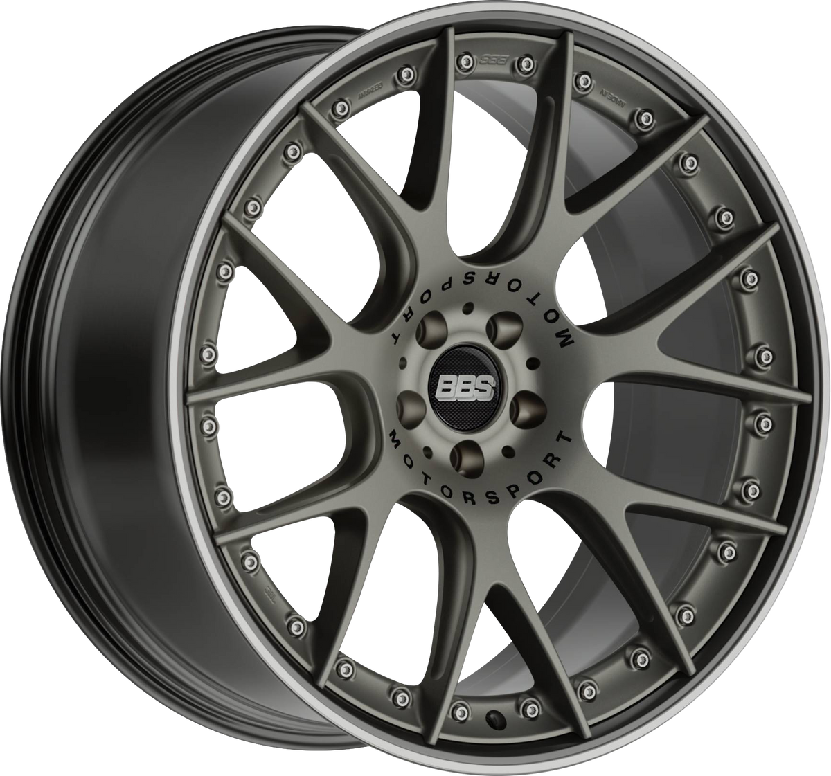 BBS CHRII 21x9 +24 5x112 66.5 PLATINUM w/STAINLESS LIP