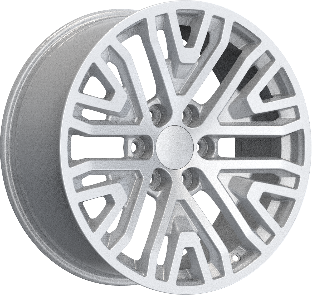 YKW Replica GR3 Silver 22x9 +28 6x139.7mm 78.1mm - Wheelwiz