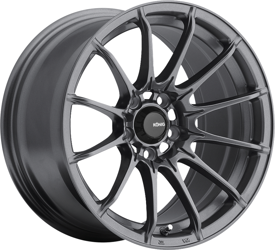 Konig Dial In Matte Grey 15x8 +25 4x100mm 73.1mm - Wheelwiz