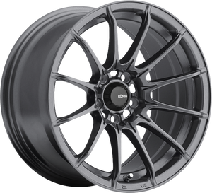 Konig Dial In Matte Grey 15x7 +35 4x100mm 73.1mm - WheelWiz