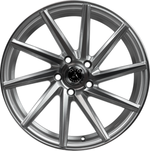 Armed Wheels .38 CAL Gloss Silver Machined Face 18x8 +35 5x113mm 74.1mm - Wheelwiz