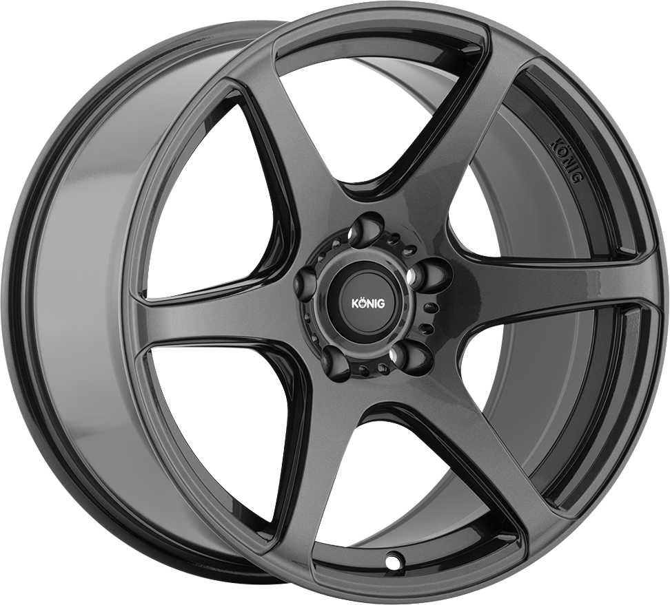 Konig Tandem Gloss Graphite 17x9.5 +15 5x114.3mm 73.1mm - Wheelwiz