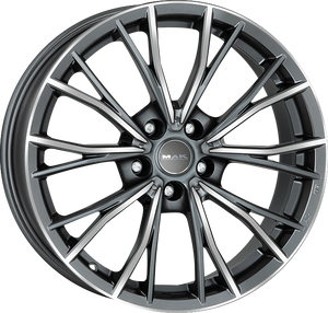 MAK Mark Gunmetal w/ Mirror Face 18x9 +44 5x120mm 72.6mm