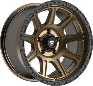 Fittipaldi FT104ZB Satin Bronze w/ Satin Black Lip 20x9 +18 8x165.1mm 125.2mm - Wheelwiz