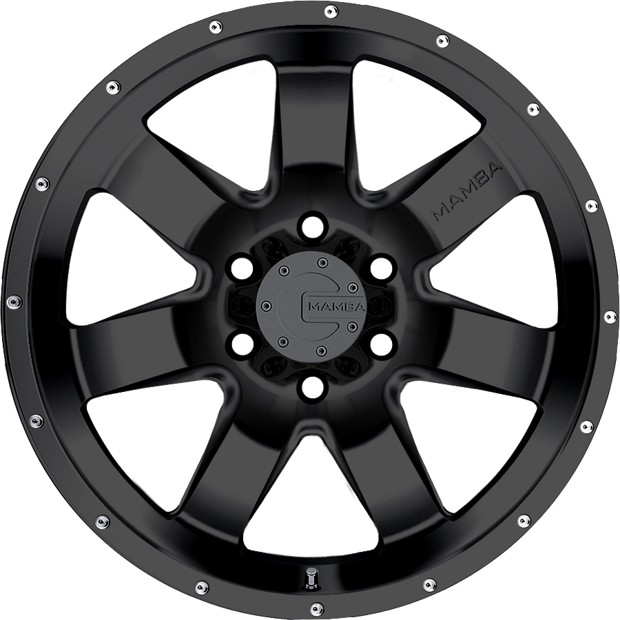Mamba M14 Matte Black 17x9 -12 6x139.7mm 106.1mm - Wheelwiz