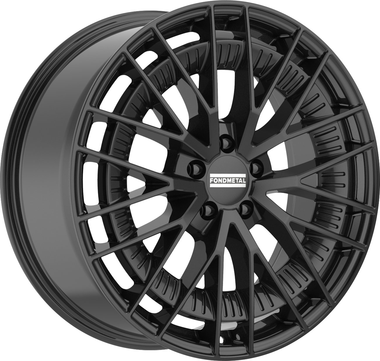 Fondmetal Kari Gloss Black 20x8.5 +34 5x112mm 66.5mm - Wheelwiz
