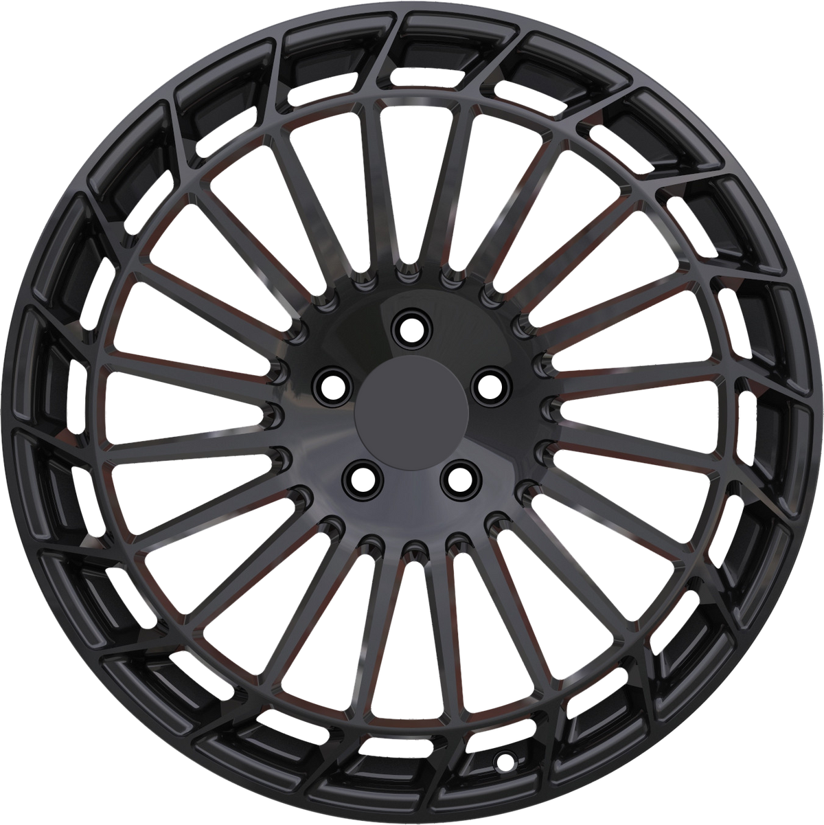 YKW Replica MR3 Gloss Black 19x8 +30 5x112mm 66.6mm