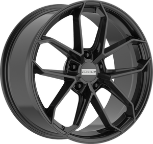 Fondmetal Zelos Gloss Black 20x10.5 +19 5x112mm 66.5mm - Wheelwiz