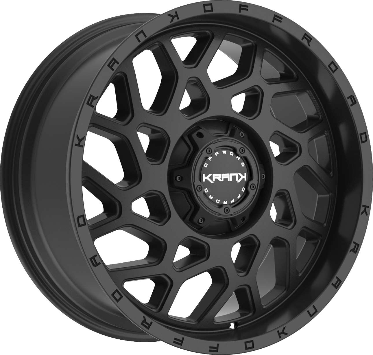 Krank Ambush Satin Black 20x12 -44 6x135|6x139.7mm 108mm - Wheelwiz