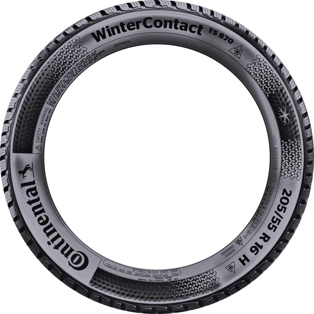 Continental WinterContact TS 870 P 255/45R19 100V (RO) (FR) - Wheelwiz