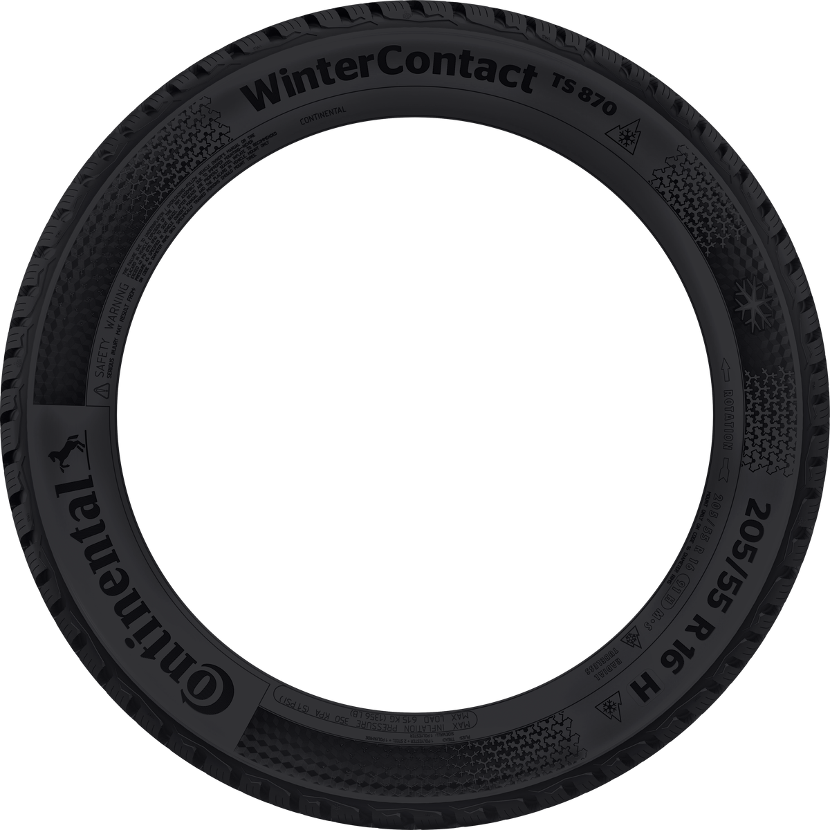 Continental WinterContact TS 870 P 235/55R19 105H XL (MO) (FR) - Wheelwiz
