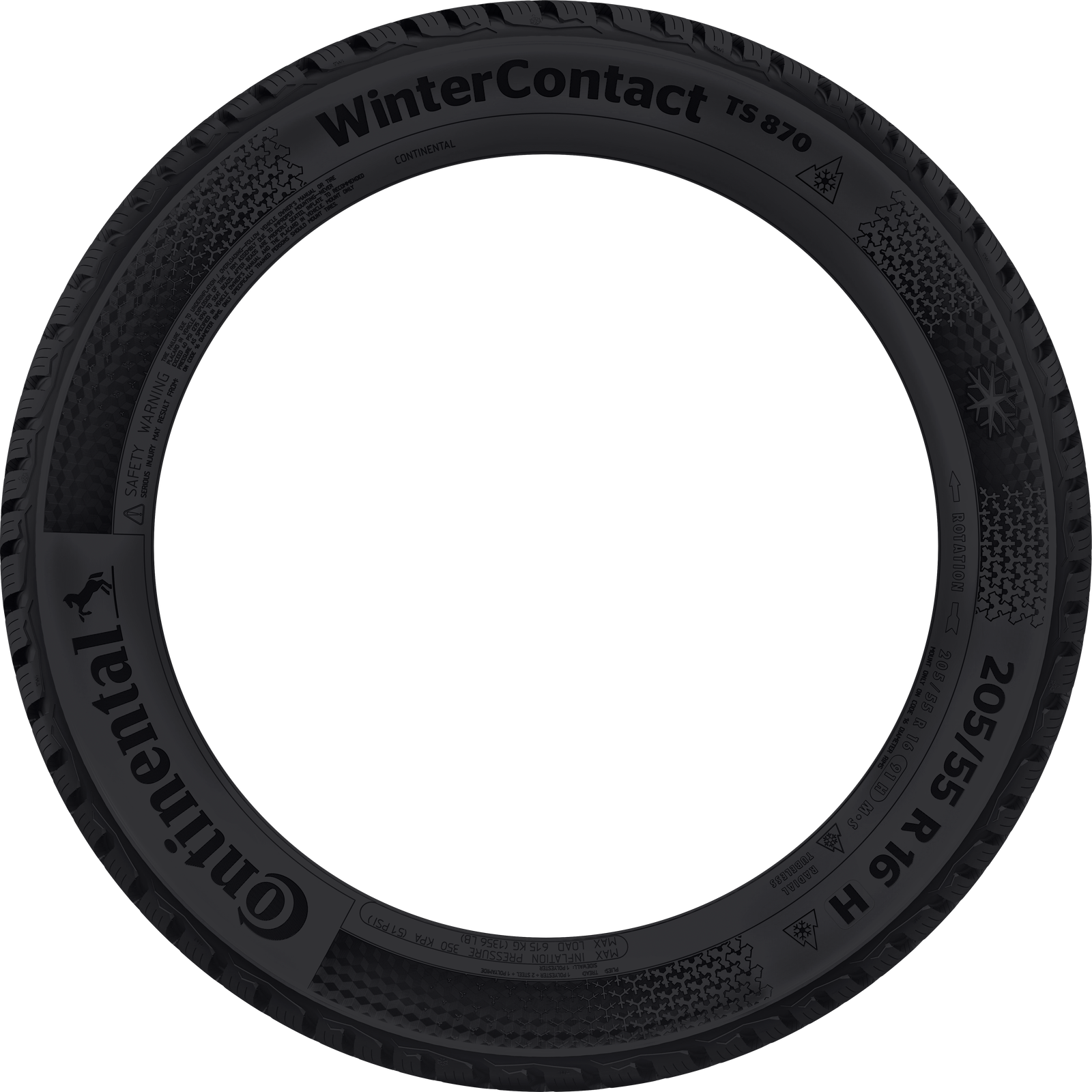 Continental WinterContact TS 870 P 235/55R19 105H XL (MO) (FR) - Wheelwiz
