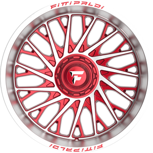 Fittipaldi FA08MR Gloss Red w/ Machined Face and Lip 22x12 -44 5x127|5x139.7mm 78.1mm