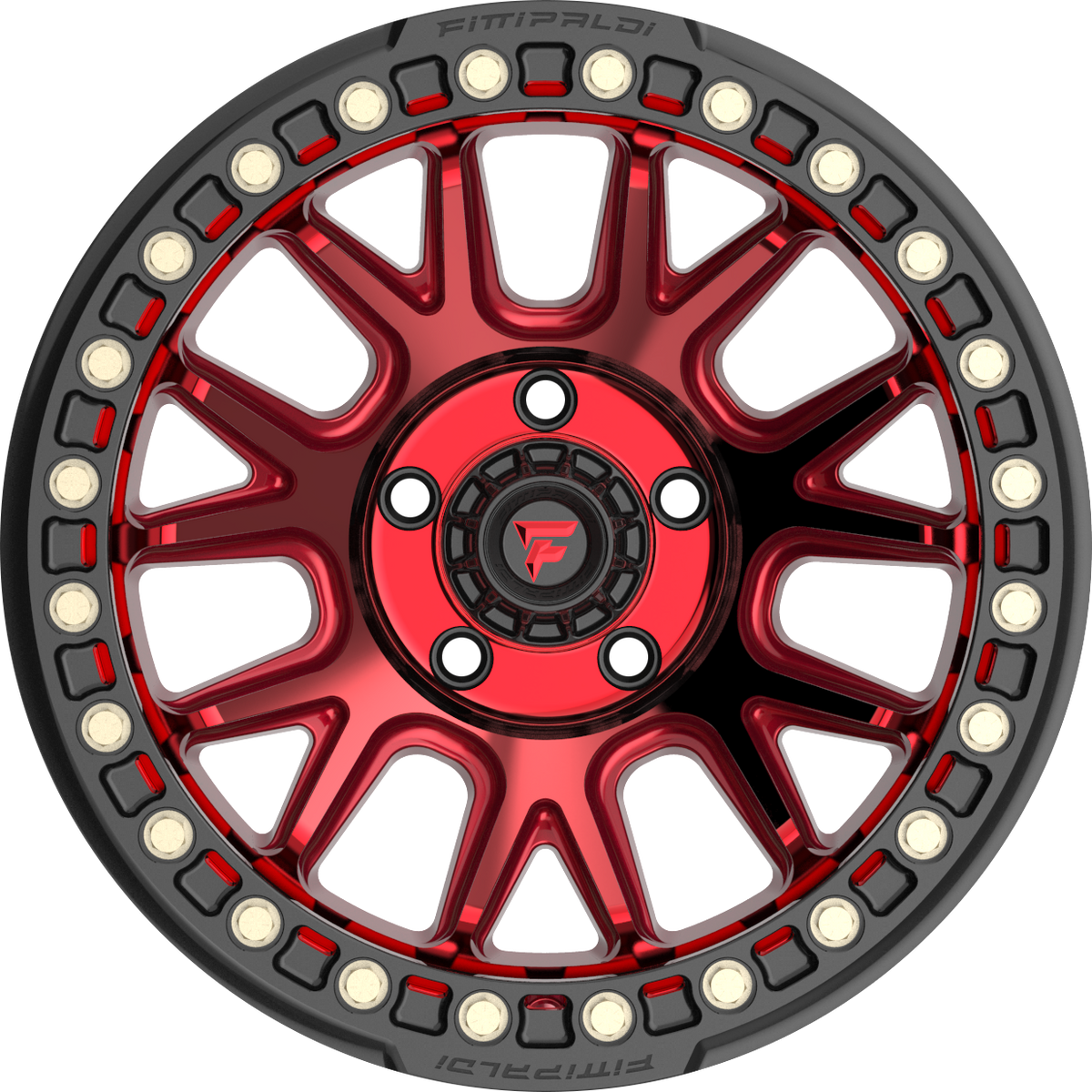 Fittipaldi FB151R Metallic Red 17x9 -38 5x127mm 71.5mm - Wheelwiz