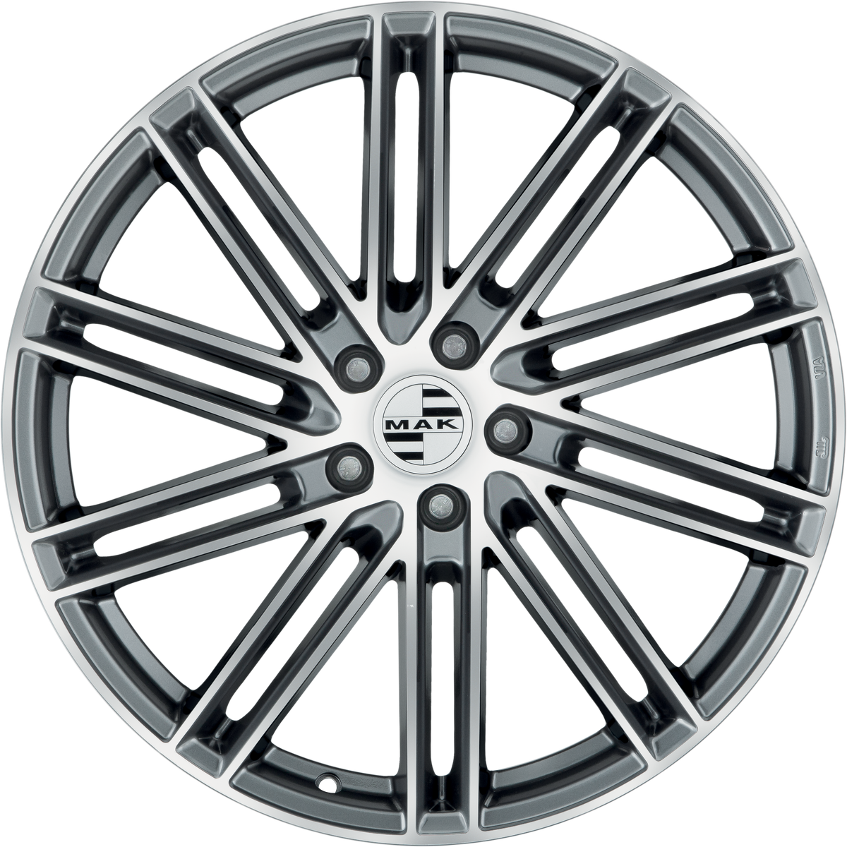 MAK Leipzig-D Gunmetal w/ Mirror Face 21x11.5 +49 5x130mm 71.6mm - Wheelwiz