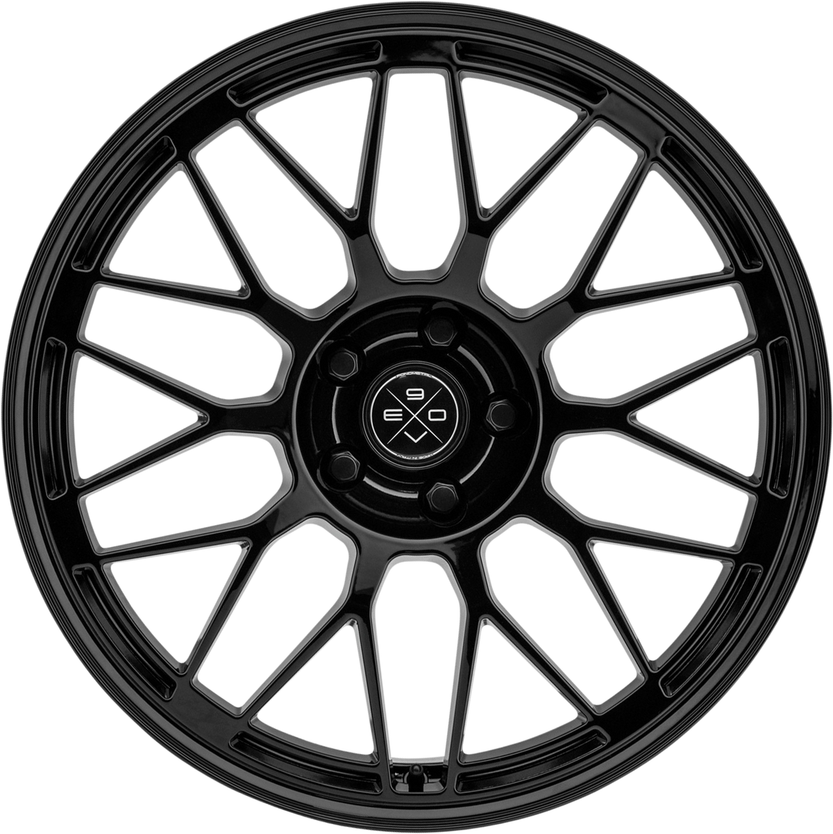 Fondmetal 9Evo Gloss Black 19x8 +19 5x112mm 66.5mm - Wheelwiz