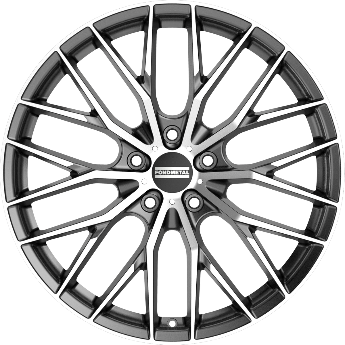 Fondmetal Makhai Gloss Titanium Machined 20x9 +20 5x112mm 66.5mm - Wheelwiz
