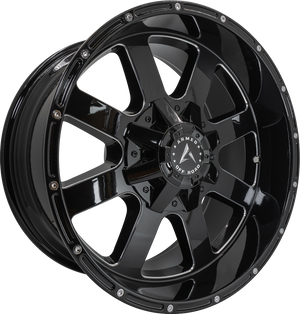 Armed Wheels Brigade Gloss Black Milled 18x10 0 8x165.1mm 125.1mm - Wheelwiz