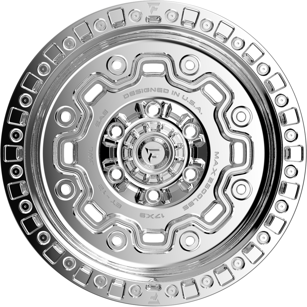Fittipaldi FT100 Mirror Coat 17x9 -12 5x127mm 71.5mm - Wheelwiz