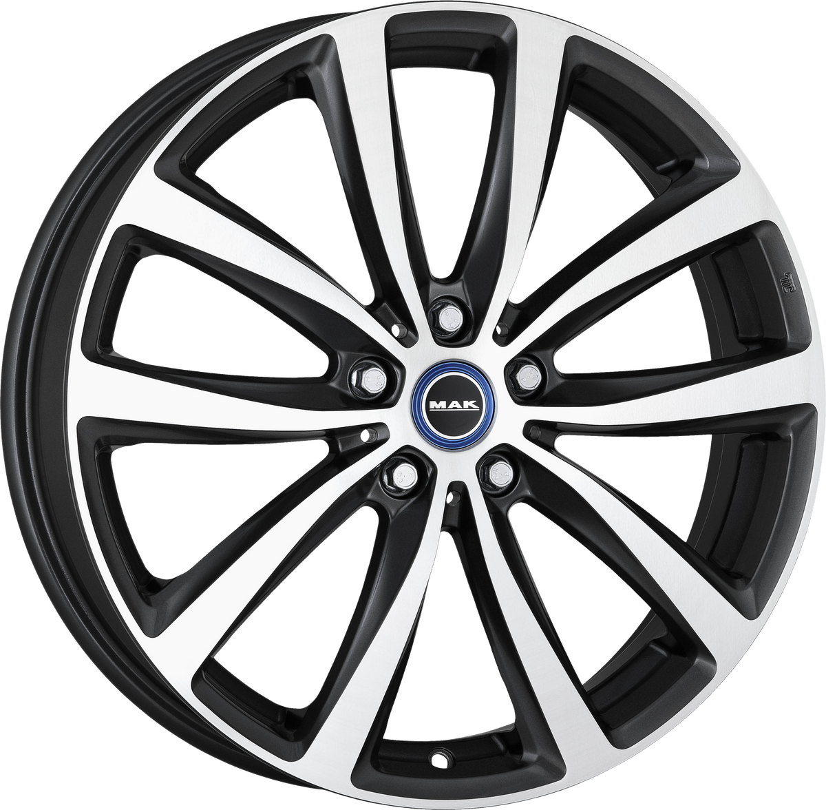 MAK Watt Gunmetal w/ Mirror Face 19x5 +43 5x112mm 66.6mm - Wheelwiz
