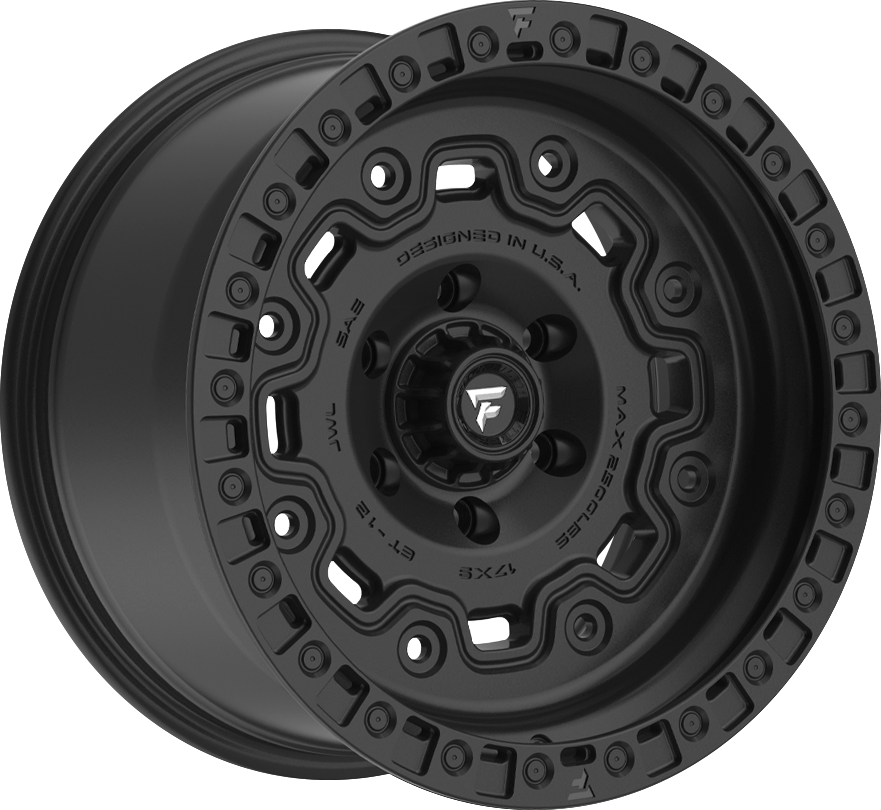 Fittipaldi FTC16SB Satin Black 17x9 -12 5x127mm 71.5mm - Wheelwiz
