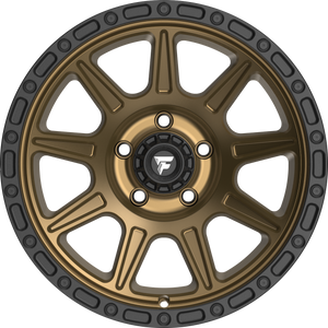Fittipaldi FT104 Satin Bronze w/ Satin Black Lip 20x9 +18 6x135mm 87.1mm - Wheelwiz