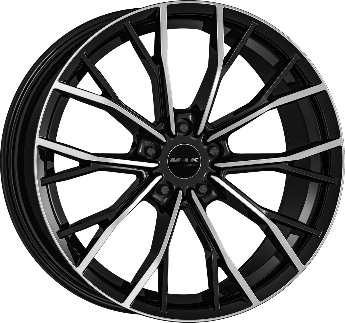 MAK Prime D-FF Black Mirror 19x9.5 +39 5x120mm 72.6mm - Wheelwiz