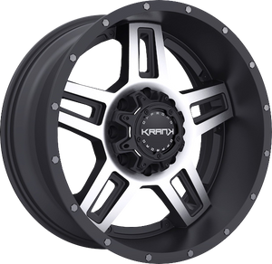 Krank Hammer Gloss Black w/ Machined Face 20x9 0 6x135|6x139.7mm 108mm - Wheelwiz