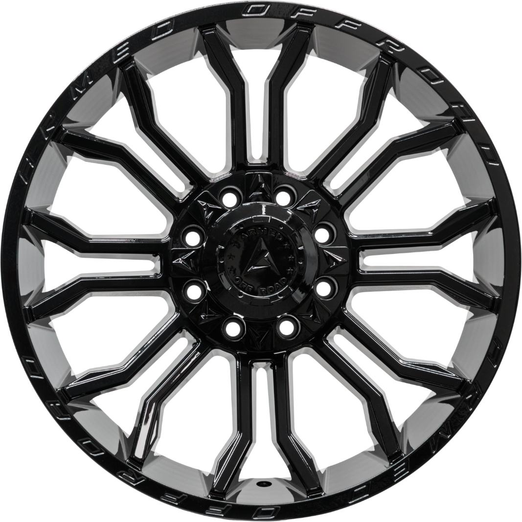 Armed Wheels Havoc Full Gloss Black 22x10 0 8x165.1mm 125.1mm - Wheelwiz