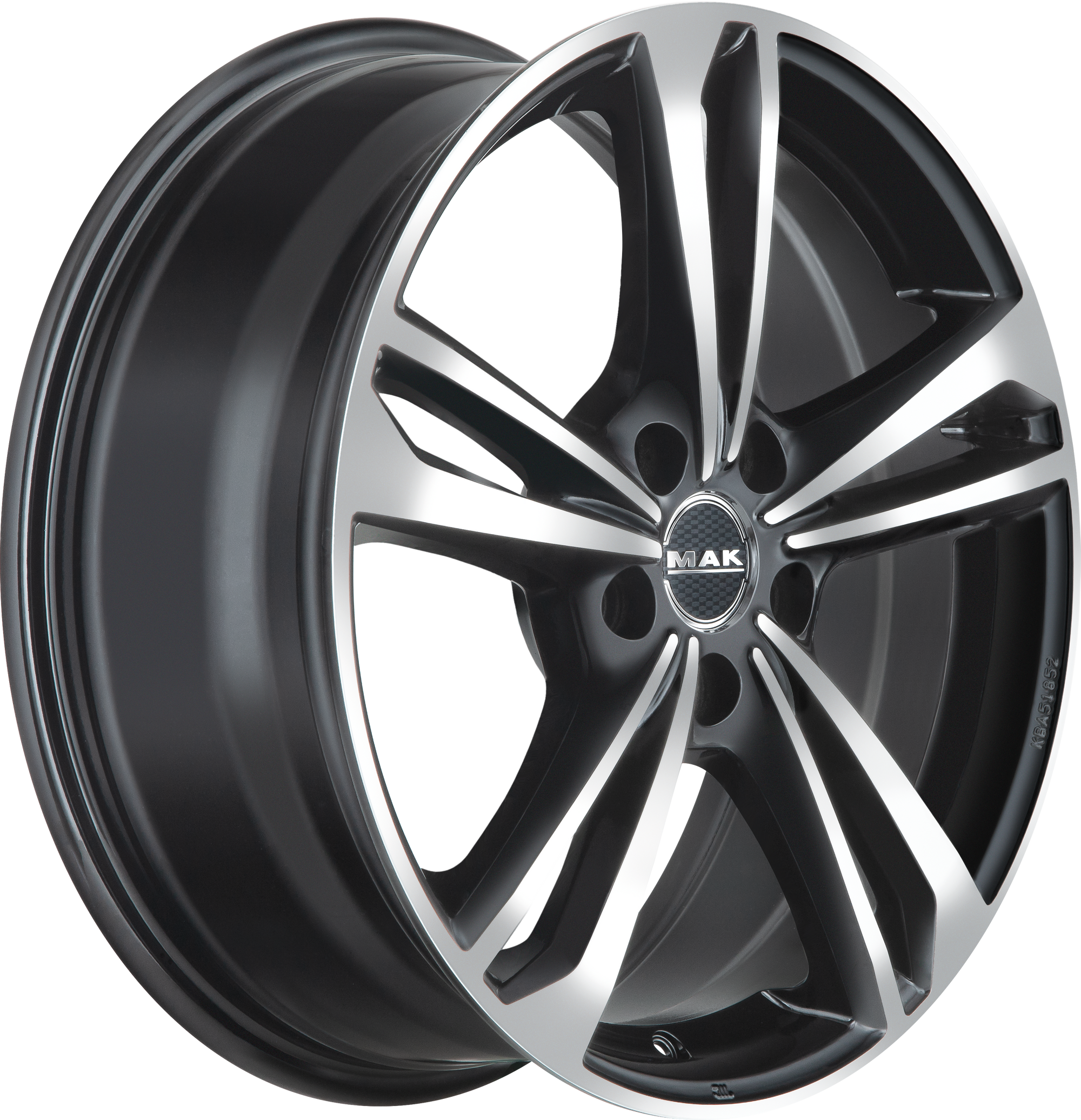 MAK Emblema Black Mirror 17x7.5 +40 5x110mm 65.1mm