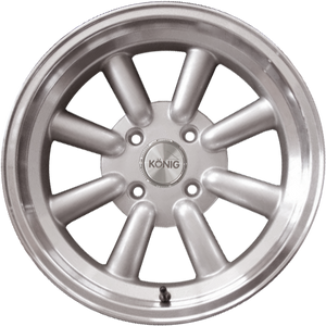 Konig Rewind Silver W/ Machined Lip 16x7 0 4x114.3mm 73.1mm - Wheelwiz