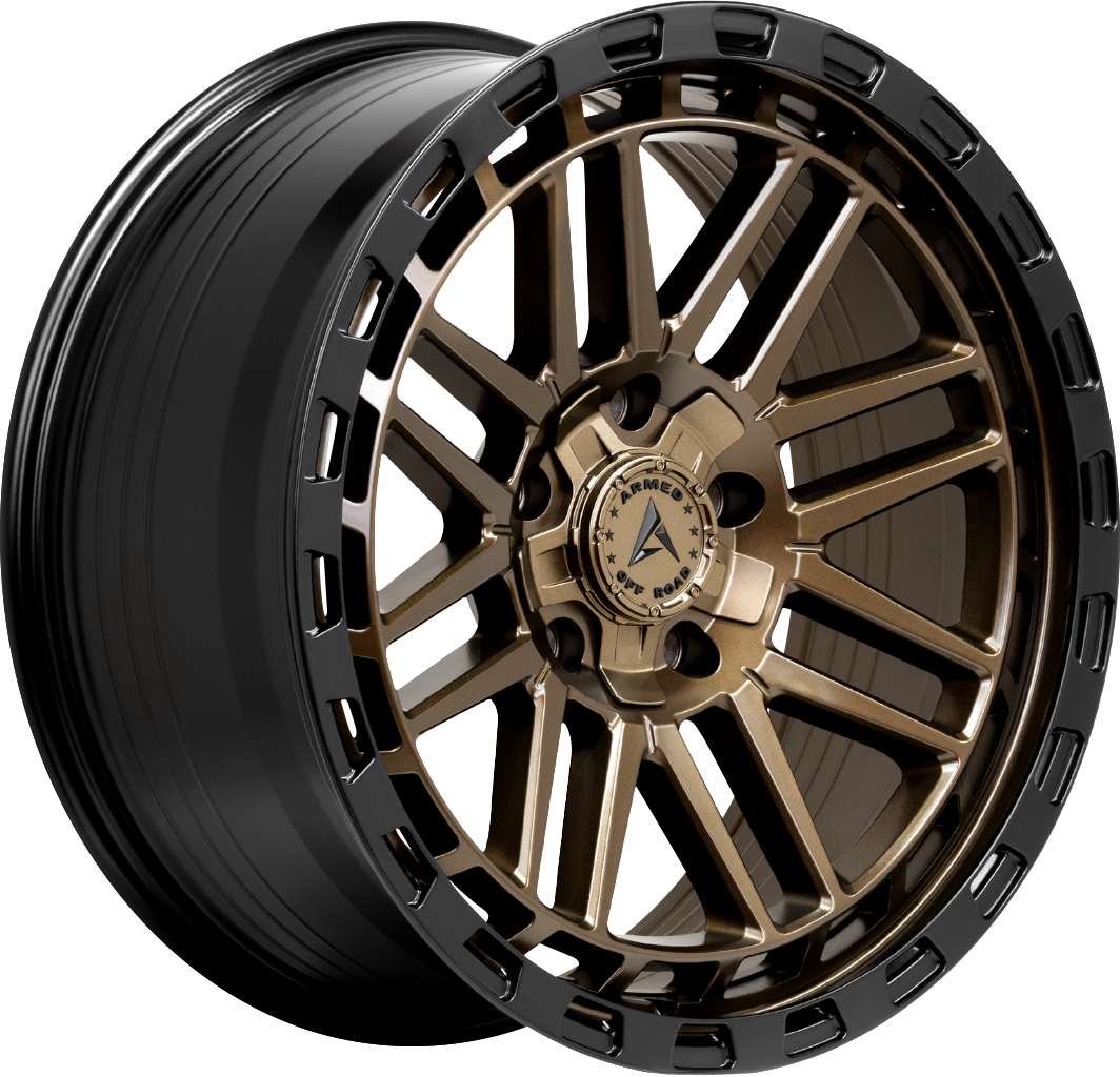 Armed Wheels Tank Matte Black + Bronze Face 20x9 +12 5x127mm 78.1mm - Wheelwiz
