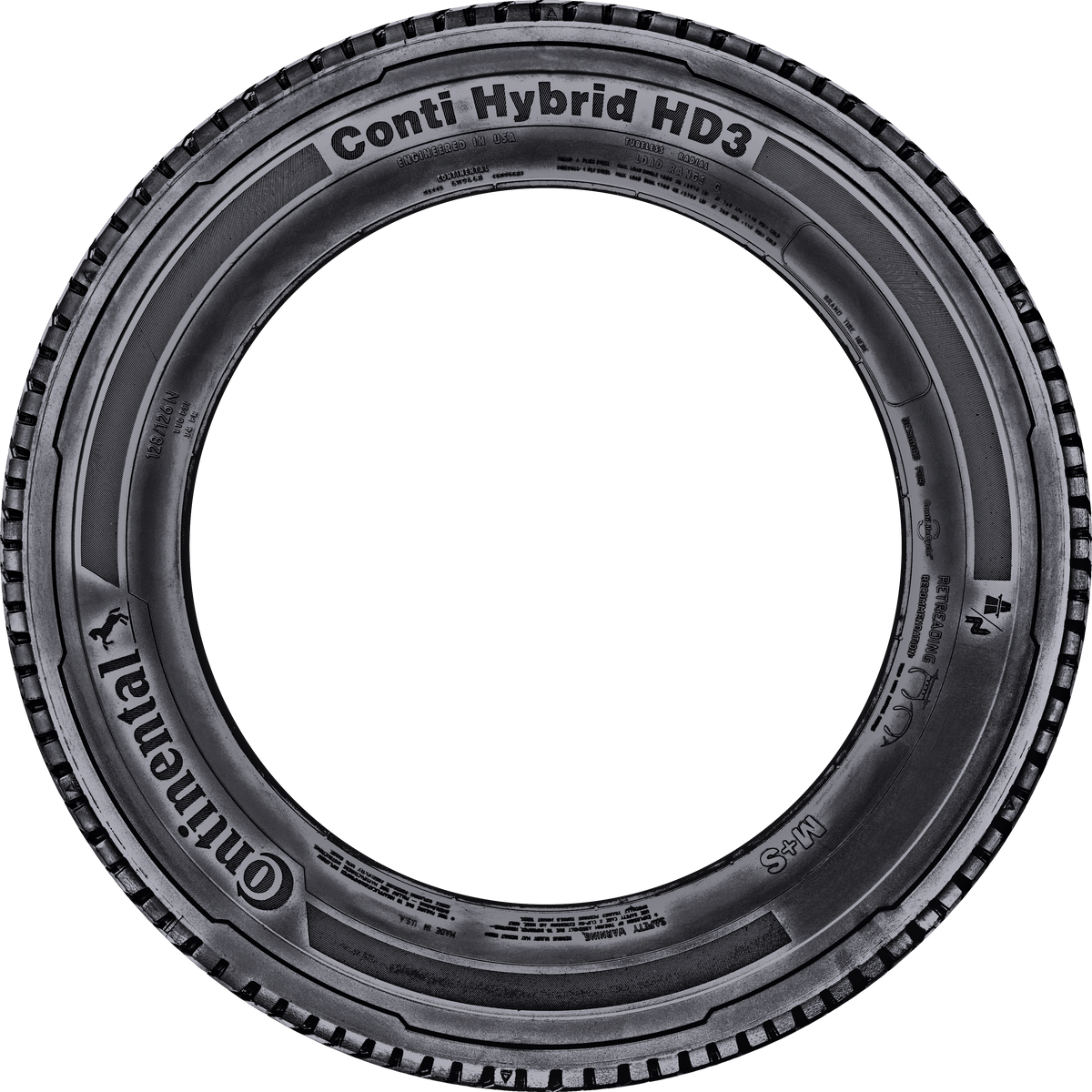 Continental Hybrid HD3 285/70R19.5 - Wheelwiz