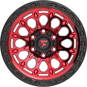 Fittipaldi FT101RTB Gloss Red w/ Black Ring 17x9 -12 6x135mm 87.1mm - Wheelwiz