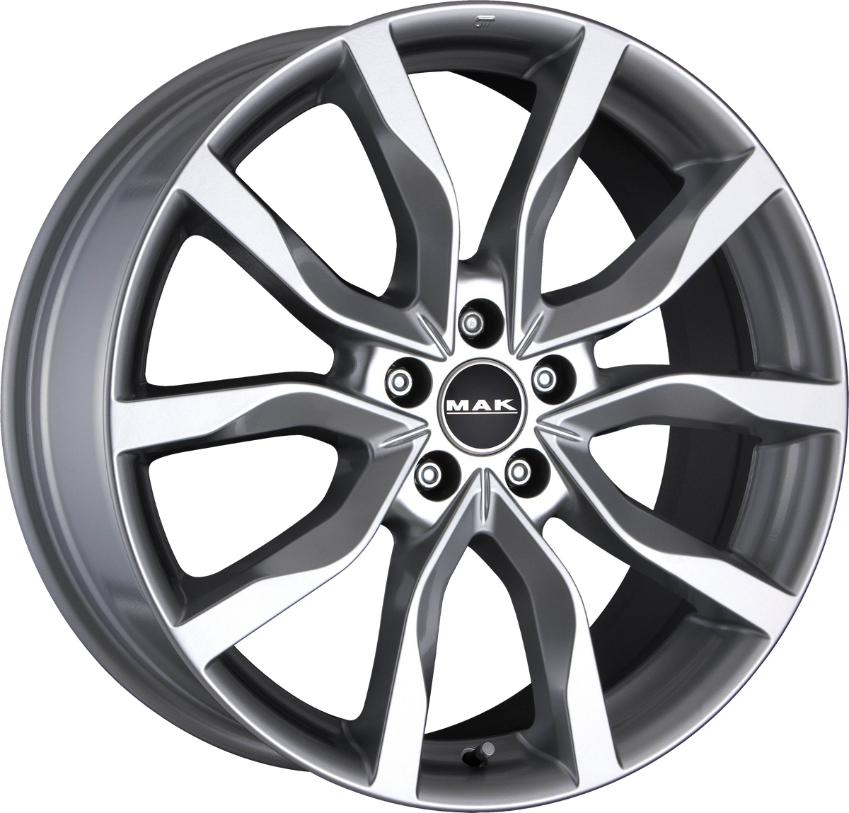MAK HIGHLANDS Hyper Silver 17x7.5 +45 5x114.3mm 64.1mm - Wheelwiz