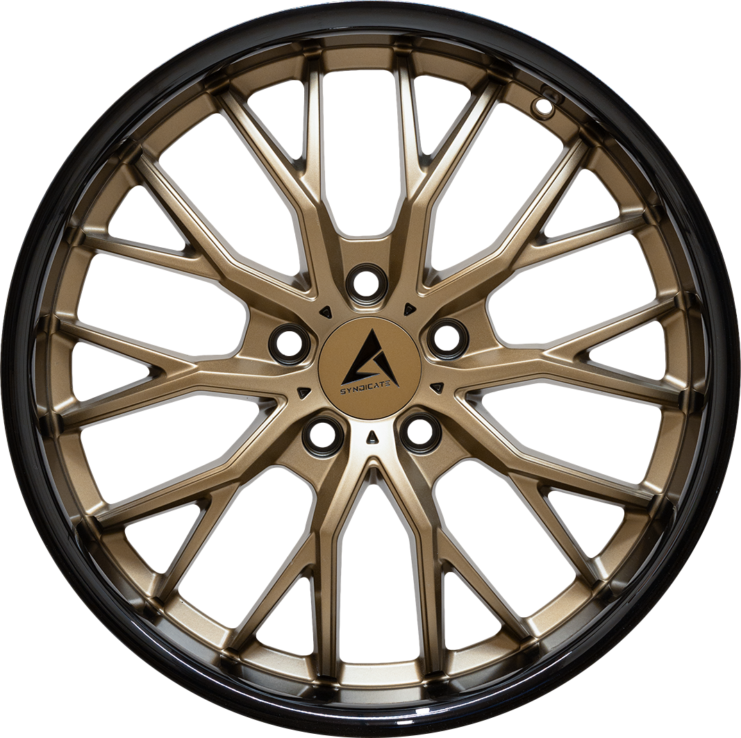 Armed Wheels Czar Matte Bronze + Black Barrel 18x8 +32 5x113mm 74.1mm - Wheelwiz