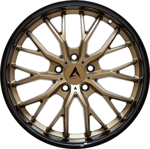 Armed Wheels Czar Matte Bronze + Black Barrel 19x8.5 +20 Custom 74.1mm - Wheelwiz