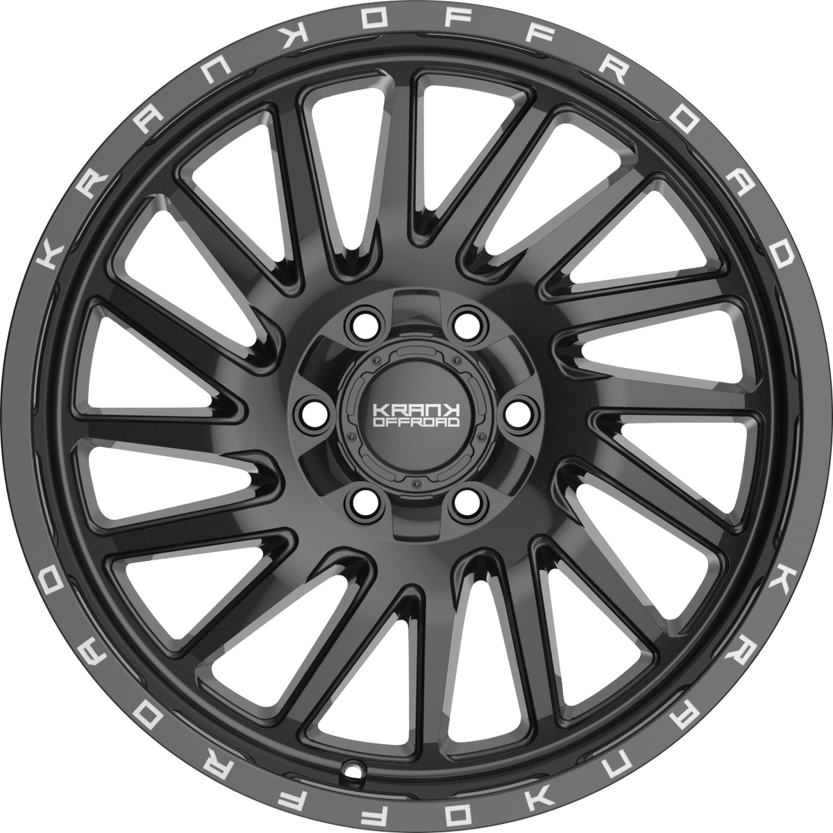 Krank Coil Gloss Black 20x9 +10 6x135|6x139.7mm 108mm - Wheelwiz