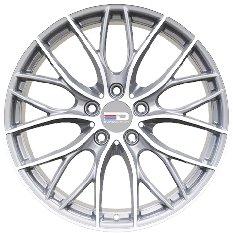 Euro Design Camillo - EFS Hyper Silver 18x8 +42 5x100|5x105|5x110|5x112|5x115|5x118|5x108|5x114.3|5x98mm 72.6mm - Wheelwiz