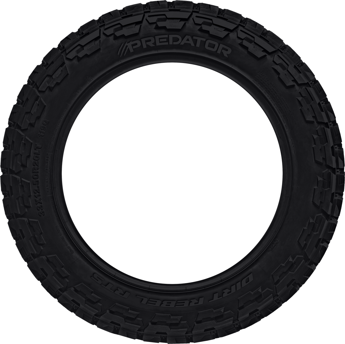 Predator Dirt Rebel RTS 33x12.50R22LT - Wheelwiz